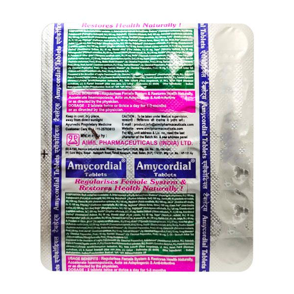 Aimil Amycordial Tablet (Pack of 4 x 30's) 1's - Speciality Medicines