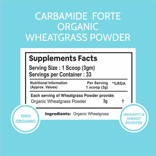 CF Wheatgrass Powder 100 gm - Herbal Dietary Supplement