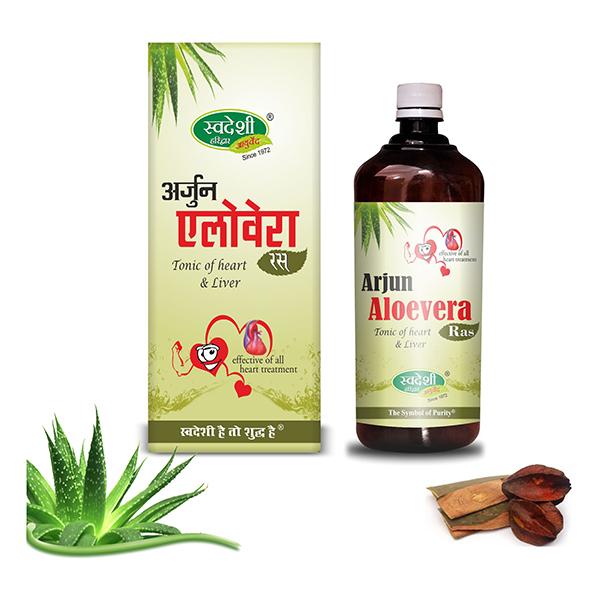 Netmeds | Swadeshi Ayurved Arjun Aloevera Ras Tonic 500 ml