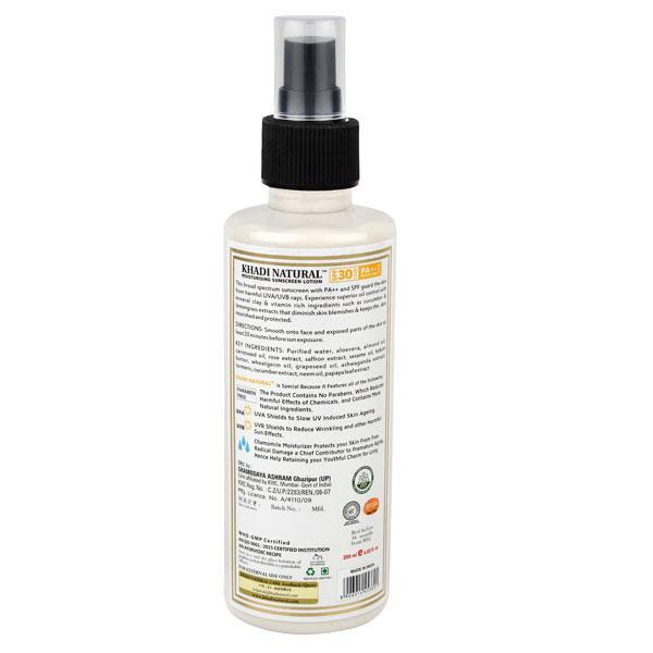 Khadi Natural Moisturising Sunscreen Lotion - SPF 30 100 ml - Face Sunscreen