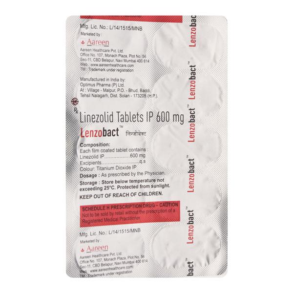 LENZOBACT Tablet 10's - Bacterial Infections-OAB
