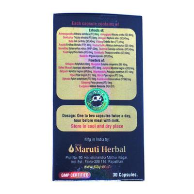 Stay-On Power Capsules - Herbal Supplement for Men 10's - Sexual Healthcare