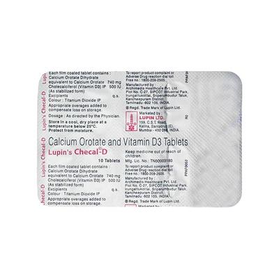 LUPIN'S CHECAL D Tablet 10's - Supplements-Cal