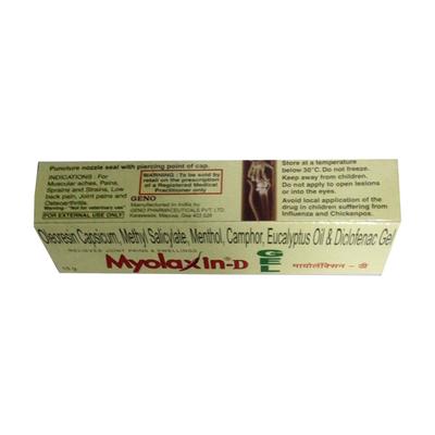 Myolaxin D Gel 15gm - Pain relief-Nsa