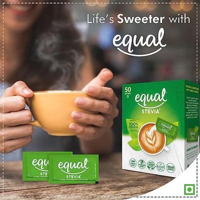 Equal Stevia Sweetener Sachet (Pack of 10 x 50's) 1's - Sugar Substitute