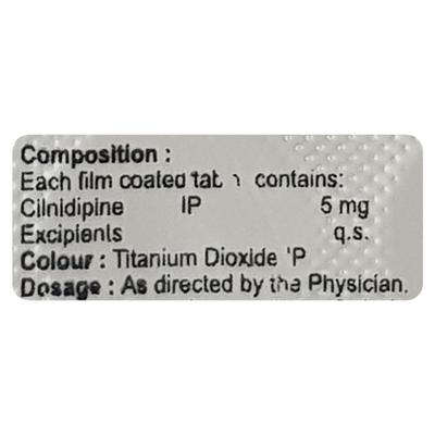 CILFORTH 5 Tablet 10's - Hypertension-Cal