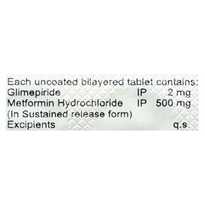 VEDAPRIDE M 2mg Tablet 10's - Diabetes-Ant