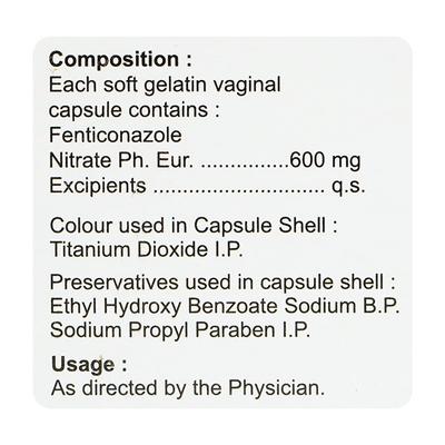 FEGUS 600 Vaginal Capsule 1's - Fungal Infections-Anf