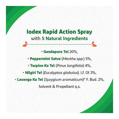 Iodex Rapid Action Spray 35 gm - Pain Relief Spray