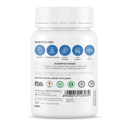 Foresta Organics Brain Health Vegan Capsule 60's - Speciality Medicines