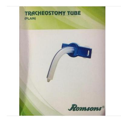 Romsons Tracheostomy Tube Plain (10.0 mm) 1's - Catheters & Tubes
