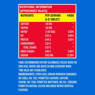 Fast&Up Caffeine Rapid Taurine Effervescent Tablet - Cola Flavour 20's - Workout Essentials