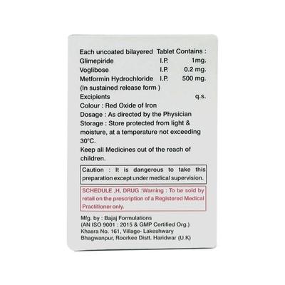 Volicure Trio 1 Tablet 10'S - Diabetes-Ant