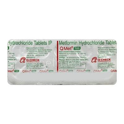 Q Met 500mg Tablet 10'S - Diabetes-Ant