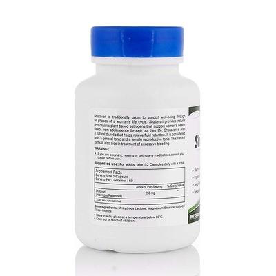 HealthVit Shatavari 250 mg Capsules 60's - Herbal Dietary Supplement