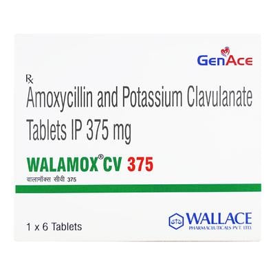 WALAMOX CV 375 Tablet 6's - Bacterial Infections-Pen
