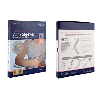 Youleg Medical Compression Stockings Arm Sleeves with Shoulder Strap (XL) - Left - Abdomen/Neck/Arm/Elbow Supports