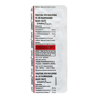 Cinaryl Tablet 10'S - Cough And Cold-Cou