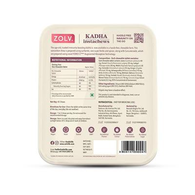Zolv Kadha Sugar Free Instachews Tablet 45's - Herbal Dietary Supplement