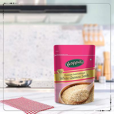 Happilo Premium International White Quinoa Seeds 500 gm - Nutritional Bars