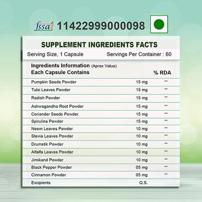 Health Veda Natural Immunity Booster Veg Capsule 60's - Vitamin C