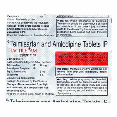 TACTILE AM 40mg Tablet 10's - Hypertension-Ang