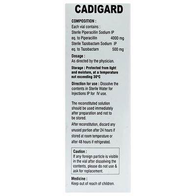 Cadigard 4.5gm Injection 1's - Bacterial Infections-Pen