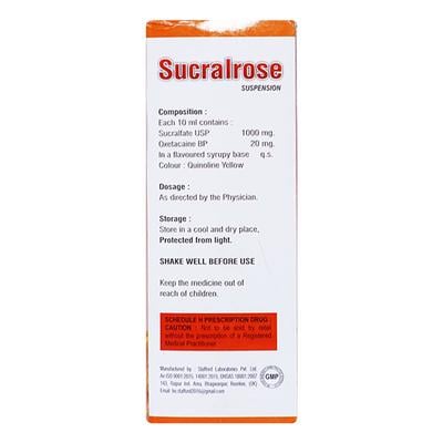 SUCRALROSE SUGAR FREE ORANGE FLAVOUR Suspension 200ml - Ulcer/Reflux/Flatulence-Aaa
