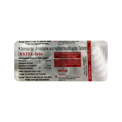 RXTEL TRIO 40mg Tablet 10's - Hypertension-Ana