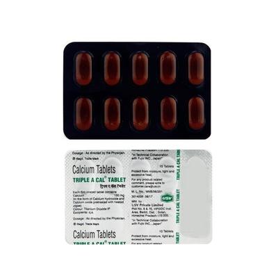 Triple A Cal Tablet 10'S - Supplements-Cal