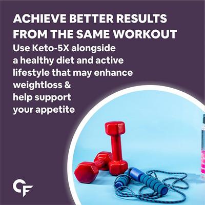 CF Keto-5X 2650 mg Veg Tablet 60's - Workout Essentials