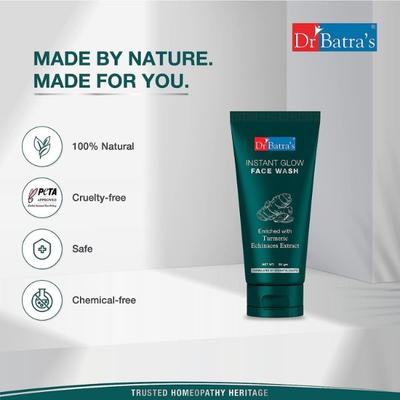 Dr Batra's Moisturizing Face Wash 100 gm + Instant Glow Face Wash 50 gm + Intense Moisturizing Cream 100 gm + Bathing Bar 125 gm - Face Washes