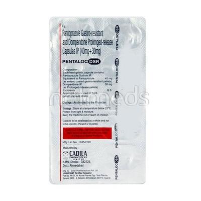 Pentaloc DSR 30/40mg Capsule 10'S - Ulcer/Reflux/Flatulence-Aaa