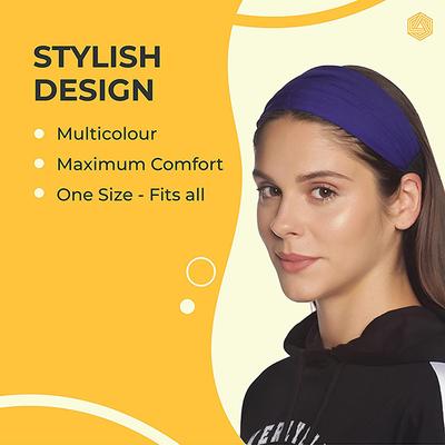 Boldfit Head Band - Purple 1's - Workout Essentials