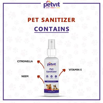 Petvit Pet Sanitizer 100 ml - Pet Grooming
