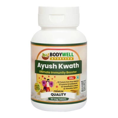 Bodywell Ayush Kwath 500 mg Veg Tablet (Pack of 2 x 60's) - Health Products