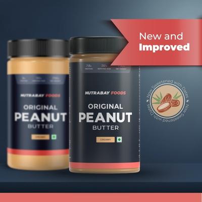 Nutrabay Foods Original Peanut Butter - Creamy 750 gm - Nutritional Bars
