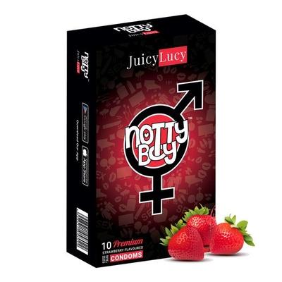 NottyBoy JuicyLucy Condoms 10's (N) - Plain/Flavoured Condoms