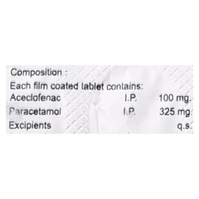 ACELERA P Tablet 10's - Pain relief-Nsa