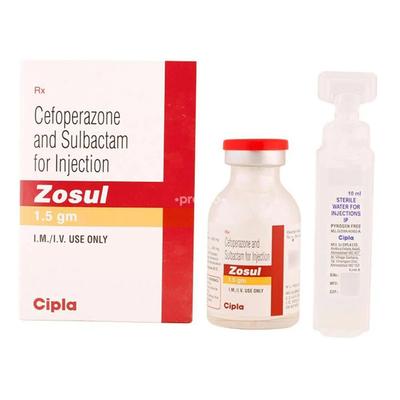 Zosul 1.5gm Injection 1's - Bacterial Infections-Cep
