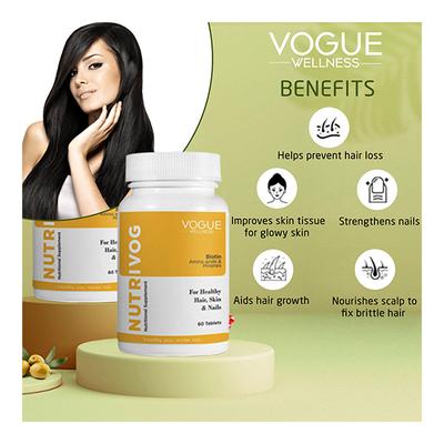 Vogue Wellness Nutrivog Tablet (Pack of 4 x 60's) - Hair & Skin
