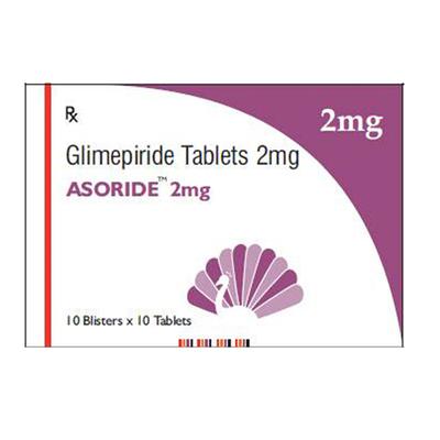 ASORIDE 2mg Tablet 10's - Diabetes-Ant