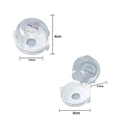 Baby Safety Inc Safe-O-Kid Transparent Stove Knob Guards - Multicolor (Pack of 2) - Baby Safety