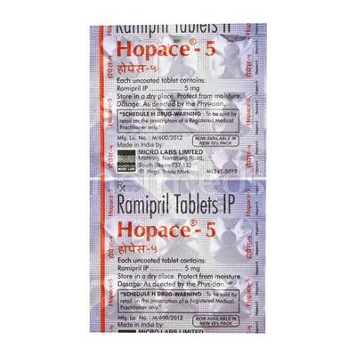 Hopace 5mg Tablet 15'S - Hypertension-ACE