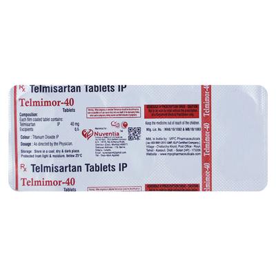 TELMIMOR 40 Tablet 10's - Hypertension-Ang
