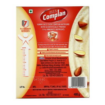 Complan Nutri Gro Badam Kheer Flavour Refill 400 gm - Kids Nutrition