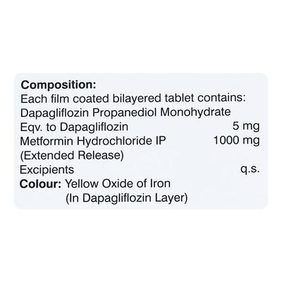 DAPZIGARD 5 M FORTE Tablet 15's - Diabetes-Ant