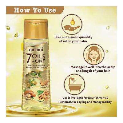 Emami 7 Oils in One Hair Oil 500 ml - Personal Care (Ayush)