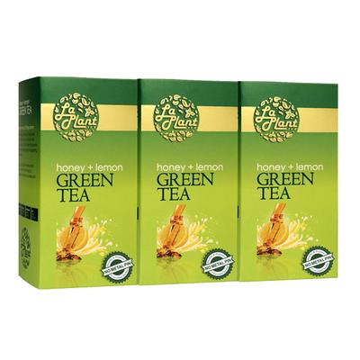 LaPlant Green Tea Bags - Honey & Lemon (Pack of 3 x 25's) - Teas