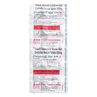 CHRONOTAB 300mg Tablet 10's - Epilepsy/Convulsion-Ant